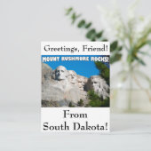 Berg Rushmore Rocks! Mount Rushmore, South Dakota Postkarte (Stehend Vorderseite)