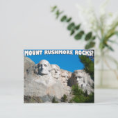 Berg Rushmore Rocks! Mount Rushmore, South Dakota Postkarte (Stehend Vorderseite)