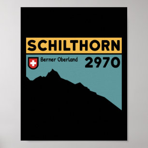 Berg Schilthorn Piz Gloria Wanderung Schweizer Kle Poster