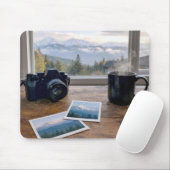 Berg-Schnappschüsse mit Kamera und Kaffee Mousepad (Mit Mouse)