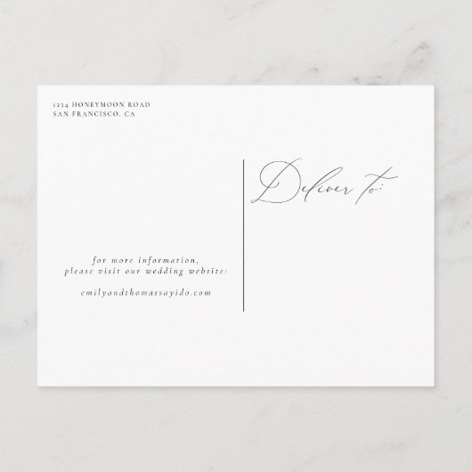 Berg-Script-Feier Postkarte (Rückseite)