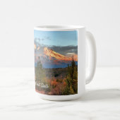 BERG SHASTA AM SONNENUNTERGANG #1 KAFFEETASSE (VorderseiteRechts)