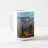 BERG SHASTA AM SONNENUNTERGANG #1 KAFFEETASSE (Vorderseite Links)