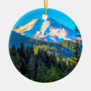 BERG SHASTA KERAMIK ORNAMENT