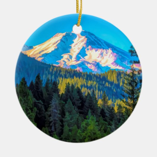 BERG SHASTA KERAMIK ORNAMENT (Vorne)