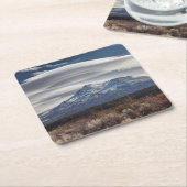 BERG SHASTA MIT LENTIKULAREM RECHTECKIGER PAPPUNTERSETZER (angewinkelt)