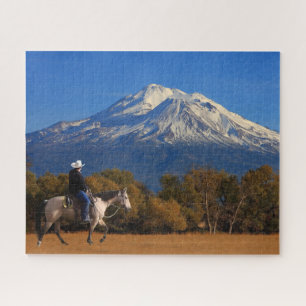 BERG SHASTA MIT PFERD UND REITER PUZZLE