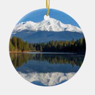 BERG SHASTA REFLEKTIERT KERAMIK ORNAMENT