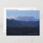 Berg Shasta über den Wolken... Postkarte (Vorne/Hinten)