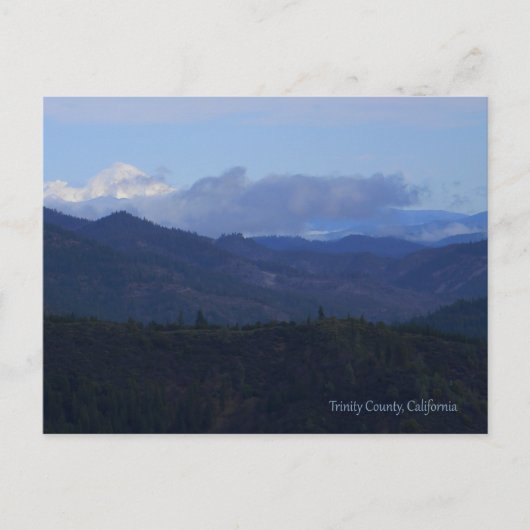 Berg Shasta über den Wolken... Postkarte (Vorderseite)