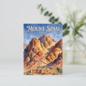 Berg Sinai Ägypten Postkarte (Stehend Vorderseite)