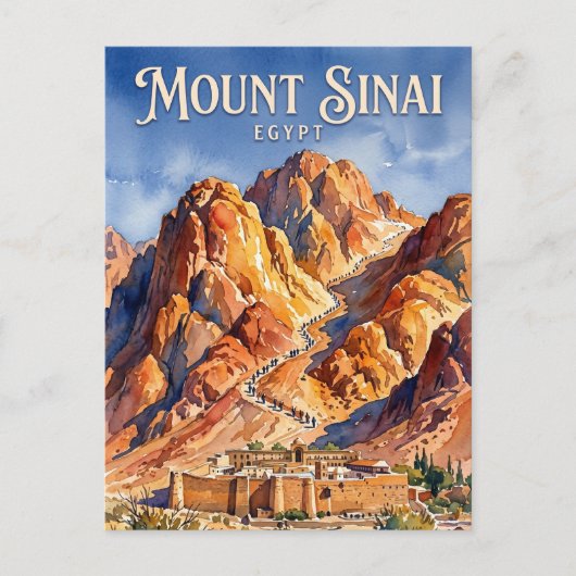 Berg Sinai Ägypten Postkarte (Vorderseite)