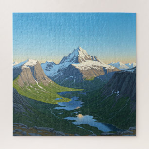 Berg-Skyline-Puzzle Puzzle
