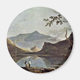 Berg Snowdon von Llyn Nantlle gesehen durch Wilson Magnet