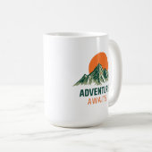 Berg-Sonnenuntergangs-Tasse Kaffeetasse (VorderseiteRechts)