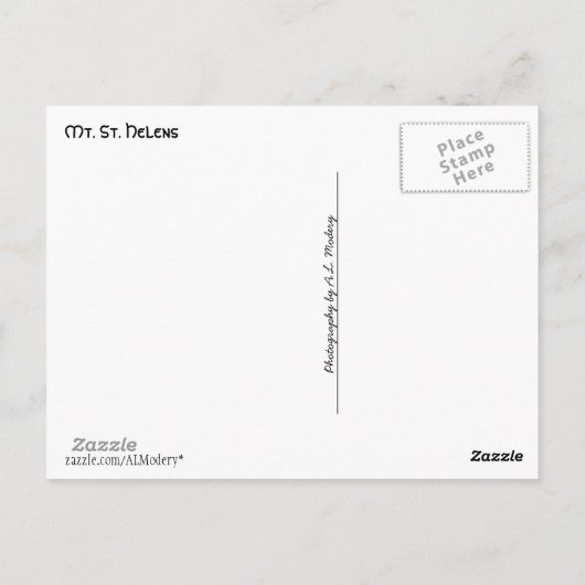 Berg St Helens Collage 2 Postkarte (Rückseite)