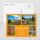 Berg St. Helens Collage Postkarte (Vorne/Hinten)