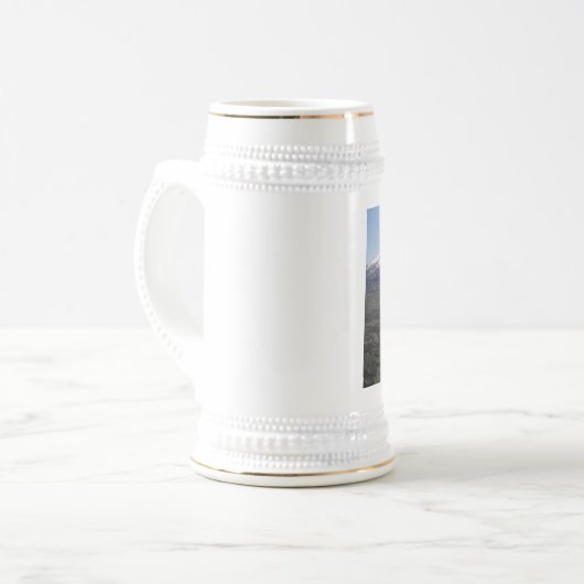 Berg St Helens Vulkan Bierglas (Vorderseite Links)