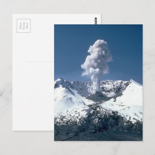 Berg St. Helens, Vulkan Postkarte (Vorne/Hinten)