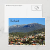 Berg-Stadt Postkarte (Vorne/Hinten)