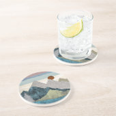 Berg Streifen Sky Getränkeuntersetzer (Seite)