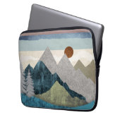 Berg Streifen Sky Laptopschutzhülle (Vorderseite Links)