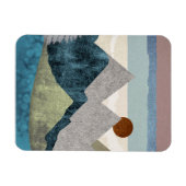 Berg Streifen Sky Magnet (Horizontal)