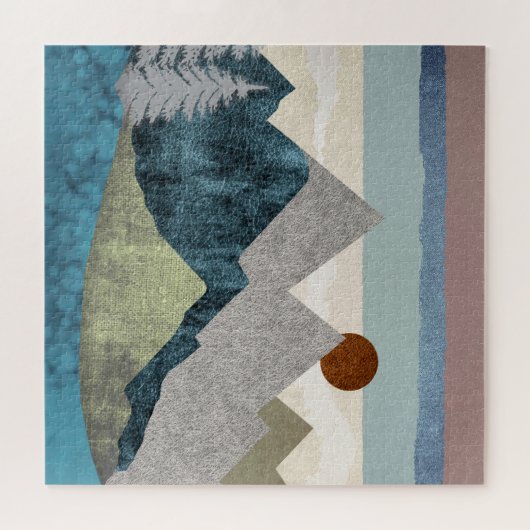 Berg Streifen Sky Puzzle (Horizontal)