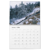 Berg strömt den Kalender des Natur-Liebhabers (Jan 2026)