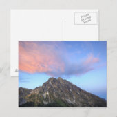 Berg Stuart, bei Sonnenuntergang Postkarte (Vorne/Hinten)