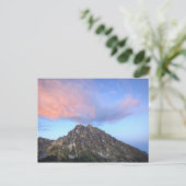 Berg Stuart, bei Sonnenuntergang Postkarte (Stehend Vorderseite)