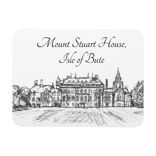 Berg Stuart House, Insel Bute- Magnet (Horizontal)