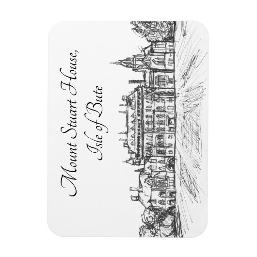 Berg Stuart House, Insel Bute- Magnet (Vertikal)
