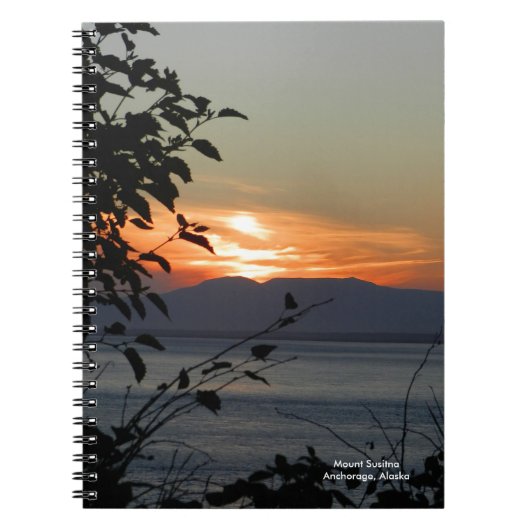 Berg Susitna Alaska Notizbuch Notizblock (Vorderseite)