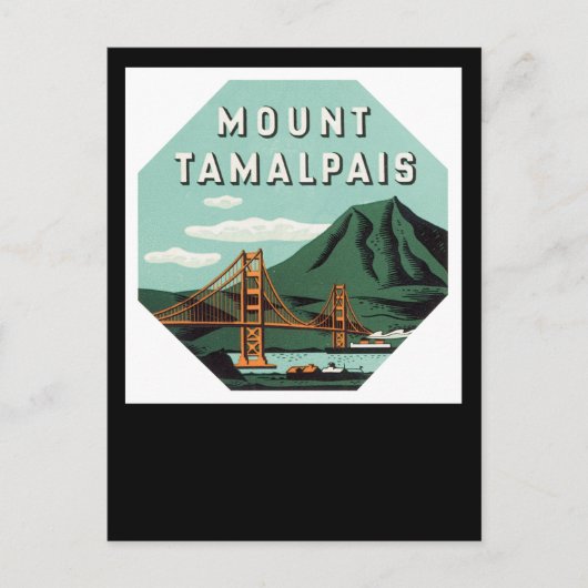 Berg Tamalpais Postkarte (Vorderseite)