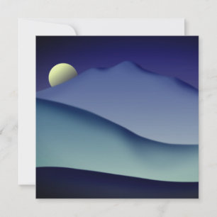 Berg Tamalpais und Mond Einladung