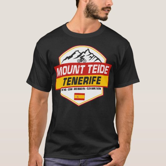 Berg Teide Cycling Spanien T-Shirt (Vorderseite)