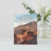 Berg Teide Spanien Postkarte (Stehend Vorderseite)