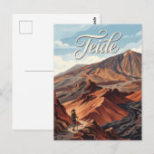 Berg Teide Spanien Postkarte (Vorne/Hinten)