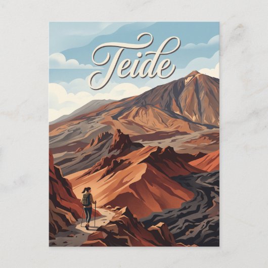 Berg Teide Spanien Postkarte (Vorderseite)