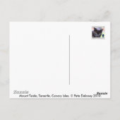 Berg Teide, Teneriffa Postkarte (Rückseite)