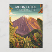 Berg Teide Teneriffa Vulkan-Gipfel Reise Postkarte (Vorderseite)