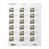 Berg-Thymian-Wildblumen-Postenanschrift Adressaufkleber (Vorne)
