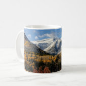 Berg Timpanogos in Herbst-Utah-Bergen Kaffeetasse (Vorderseite Links)