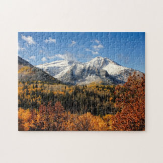 Berg Timpanogos in Herbst-Utah-Bergen Puzzle
