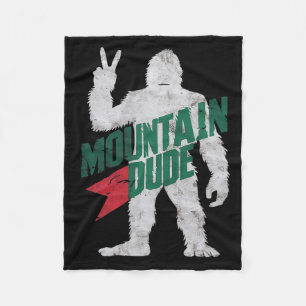 Berg-Typ Lustiger Bigfoot Sasquatch Wandern Berg Fleecedecke