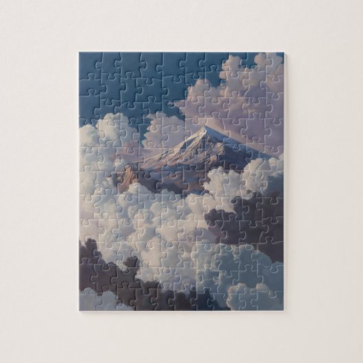 Berg über den Wolken Puzzle (Vertikal)