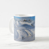 Berg übersteigt Tignes 2009 Kaffeetasse (Vorderseite Links)