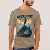 Berg überwinden Wandern T-Shirt (Vorderseite)