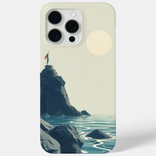 Berg- und Meereslandschaft Case-Mate iPhone Hülle (Rückseite)